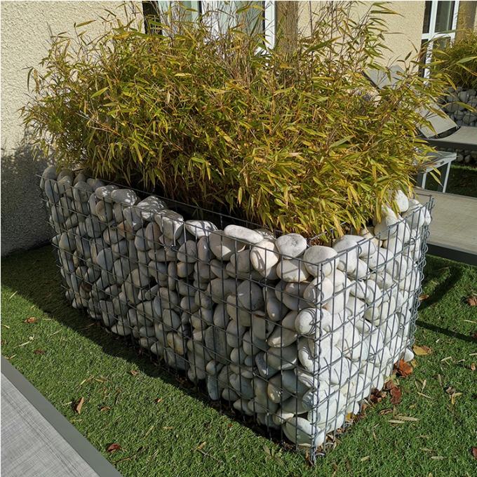 recinto di filo metallico dei litorali del muro di sostegno della gabbia del metallo del foro del diametro 5x10 di 4.5mm Rock Walls 1