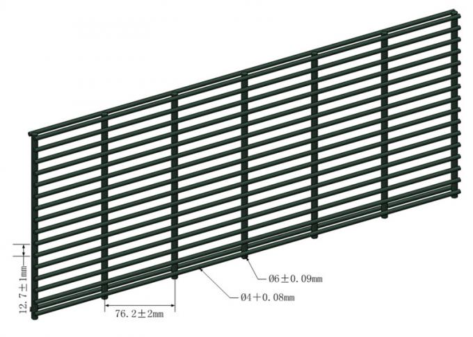 Caldo immerso ha galvanizzato 358 l'anti punto di vista di Mesh Fence 2.4m di salita di sicurezza chiaro 0