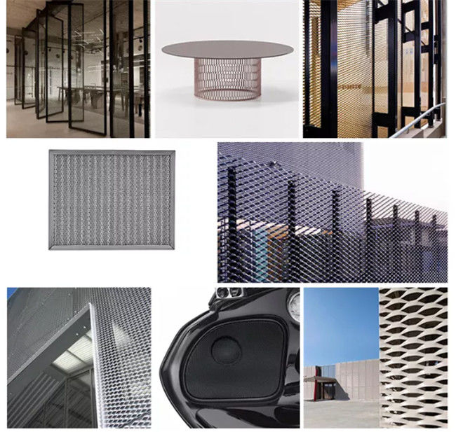 copertura di alluminio decorativa architettonica di 6mm Diamond Mesh Sheet For Curtain Wall 1