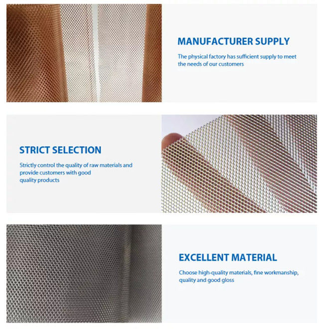Il micro foro su misura ha espanto il nastro metallico Mesh For Industrial Usages 1
