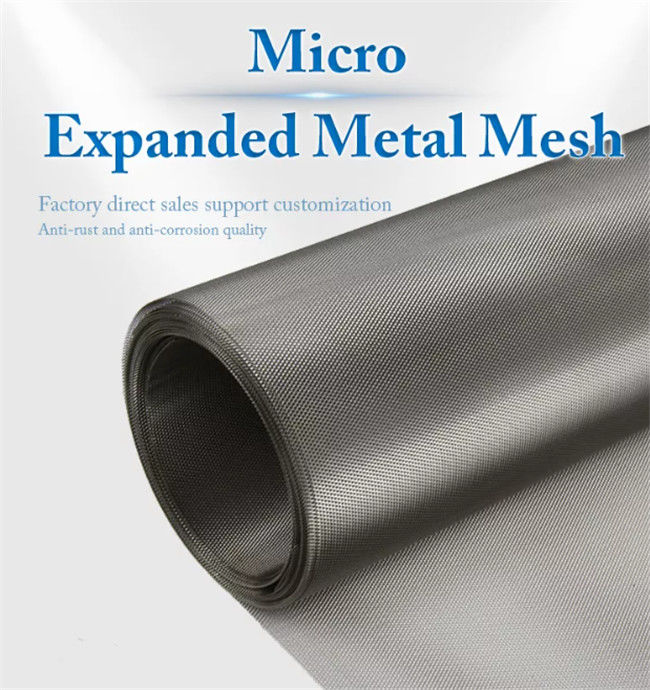 Il micro foro su misura ha espanto il nastro metallico Mesh For Industrial Usages 0