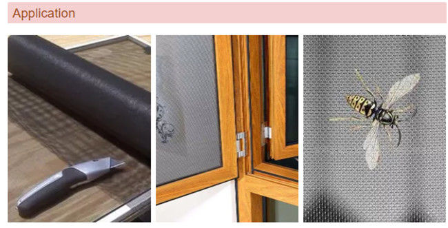 Alluminio rivestito di tessitura normale di Mesh Screen 14*14 del cavo della finestra dell'epossiresina 1