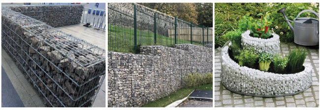 Galfan galvanizzato 50×50mm ha saldato la parete di Mesh For Designing Fence Retaining del gabbione 2