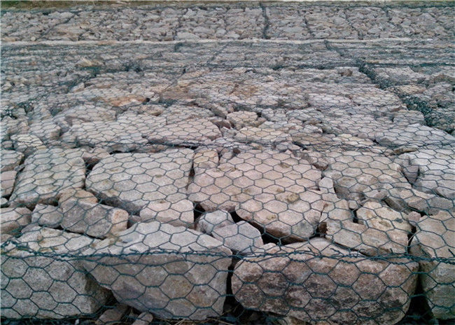 Il gabbione 100x100x100mm di Al Coated Hexagonal Wire Mesh dello Zn di Galfan ha galvanizzato 2