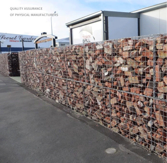 Il PVC ha ricoperto i canestri del gabbione di Galfan di corrosione di Rock Walls Anti del recinto di filo metallico 2