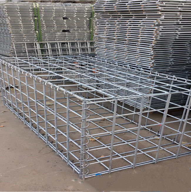 Recinto Metal Cage Filled della parete di pietra del gabbione di iso 9001 del diametro di HBGB 6mm con le rocce 0