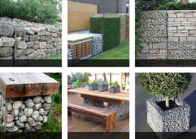 il diametro 2.0x1.0x0.5 di 4mm ha saldato il gabbione Mesh Baskets Anti Erosion 2