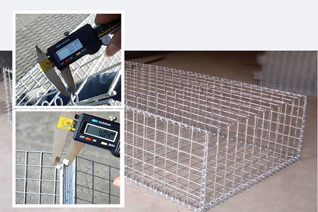 Mesh Rock Filled Gabions saldato molto galvanizzato 75×75mm inossidabili 0