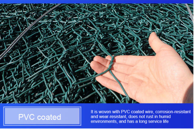 Il PVC tessuto di 3.2mm ha ricoperto l'iso esagonale 9001 di Mesh Baskets del gabbione 1