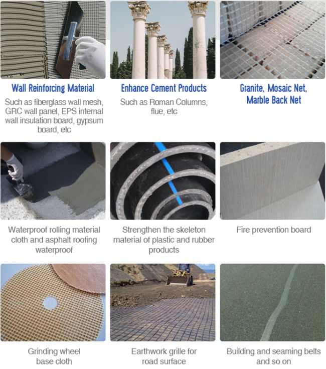 fibra di vetro Mesh Fabric di Mesh For Concrete Countertops 5x5 della vetroresina di 120g 4*4 1