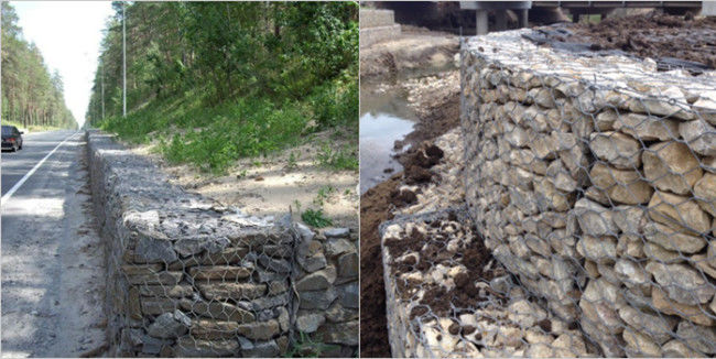 recinto di filo metallico di Mesh Baskets Landscape Stone Cage del gabbione di 200x100x50mm 3