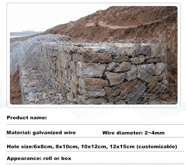 12*15cm 5 canestri del gabbione dei metalli di Mesh Basket Galfan Fine Mesh del gabbione del metallo di torsione 0