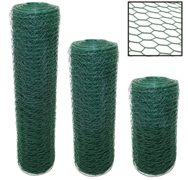 il PVC verde a 36 pollici ha ricoperto le reti metalliche del pollo 3/8" 1.6mm Dia For Poultry Fence 0