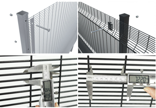 358 altezza pungente di Mesh Fencing 1.8m del cavo di salita di iso 9001 anti 1