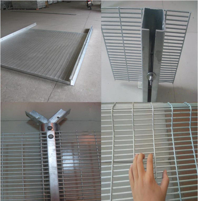 verde 3" di Mesh Fence RAL 6005 di salita di alta sicurezza di 2.3m anti X0.5 " X8 2