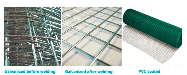Filo zincato Mesh Sheets Panels dell'argento 2×2in 2×4 BWG 13 2.11mm ad alta resistenza 0