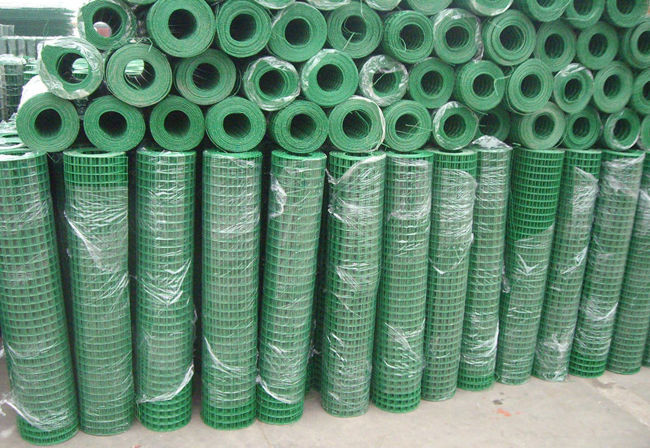 il vinile verde di 25.4mm ha ricoperto il calibro saldato di Mesh Panels BWG 16 del cavo 1