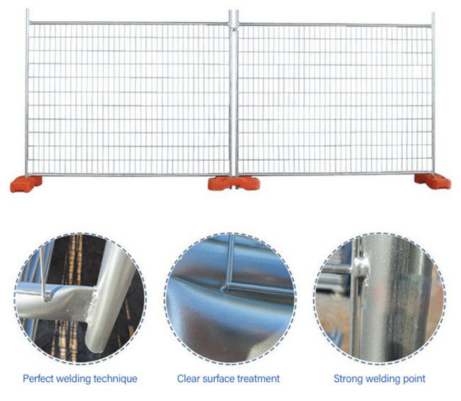 recinto temporaneo Panel della costruzione galvanizzato metallo di 75×150mm 5mm densamente 0