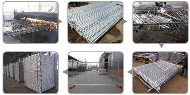 recinto temporaneo ritrattabile Panel della costruzione del bene mobile di 2.1m 32mm Dia Round Tube 0