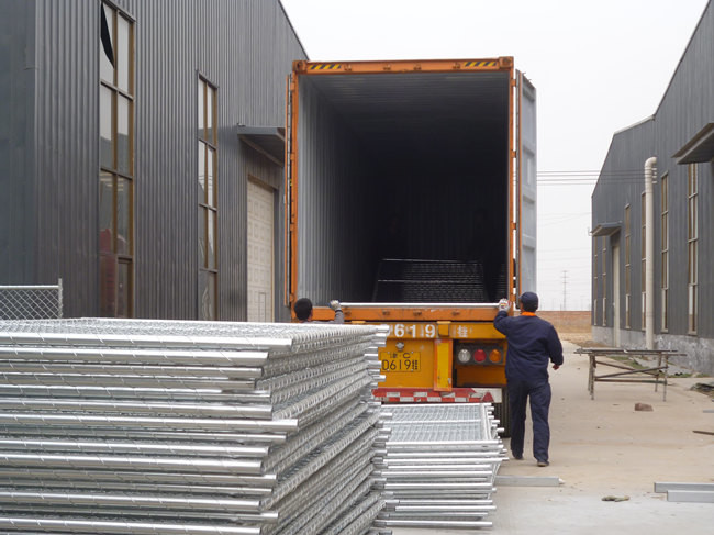 Recinto temporaneo galvanizzato immerso caldo Panel della costruzione del collegamento a catena 14ft 50×50mm 2