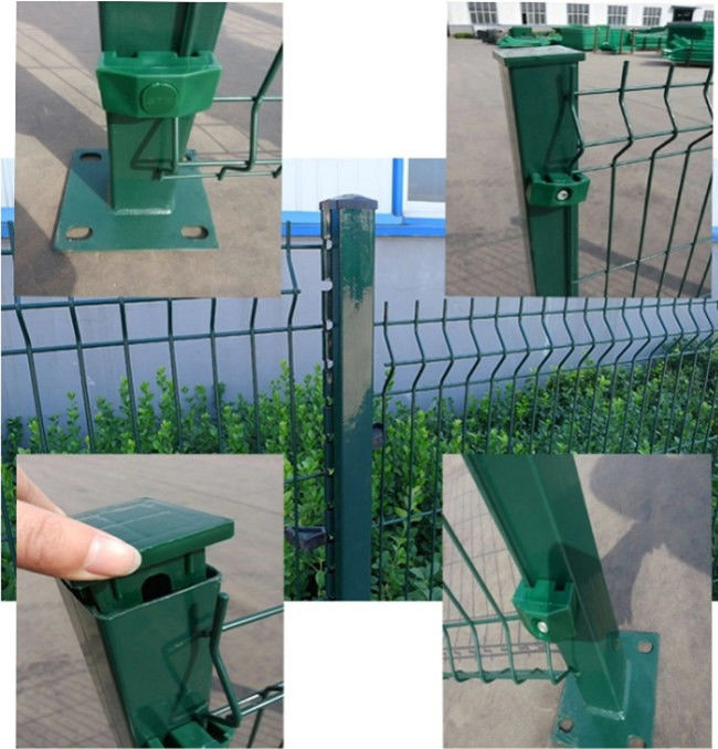 3D ha curvato il cavo ricoperto PVC Mesh Fence Galvanized della polvere 200×65mm 4.5mm 2