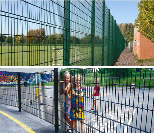 Il doppio di L3m 868 ha saldato la posta di Mesh Fence With 48x1.5mm del cavo ricoperta PVC 2