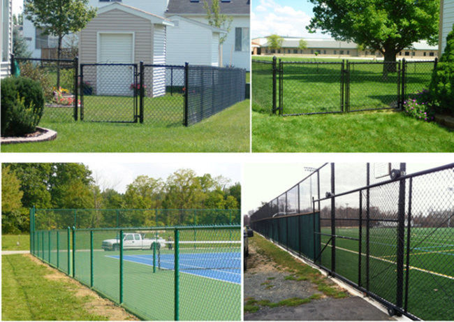 il PVC di 5mm - di 1.2mm ha ricoperto il recinto di filo metallico del ciclone di Diamond Mesh 6m For Basketball Court 2