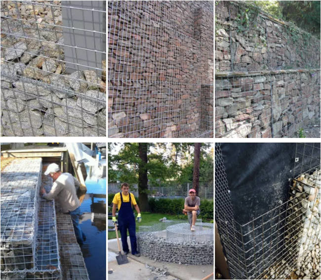 Cavo a spirale di Mesh With 4mm del gabbione da 4 x 1 x 1 m. Landscaping Wall Welded 3