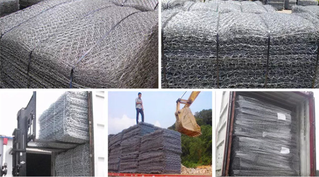 la pietra di Mesh Basket Galvanized Anti Corrosive del gabbione del foro di 8x10cm ha riempito Q195 2