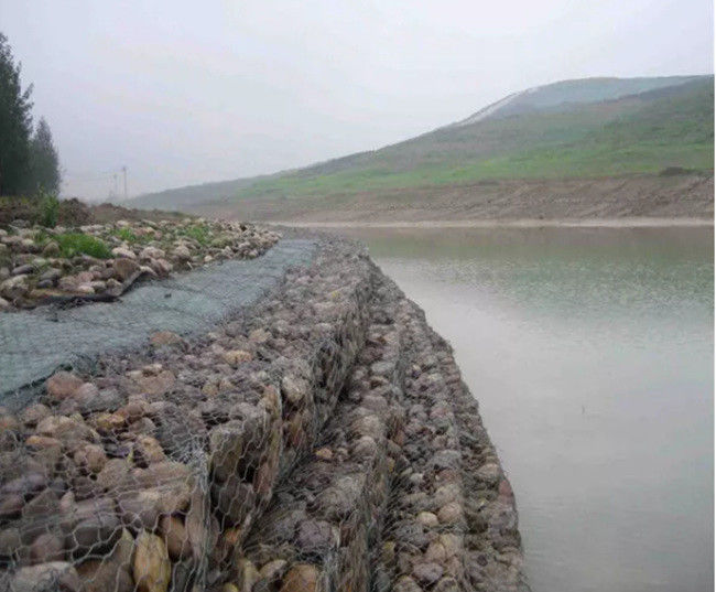 Gabbione di rinforzo Mesh Box For Earth Retention di Galfan e protezione del pendio ripido 3