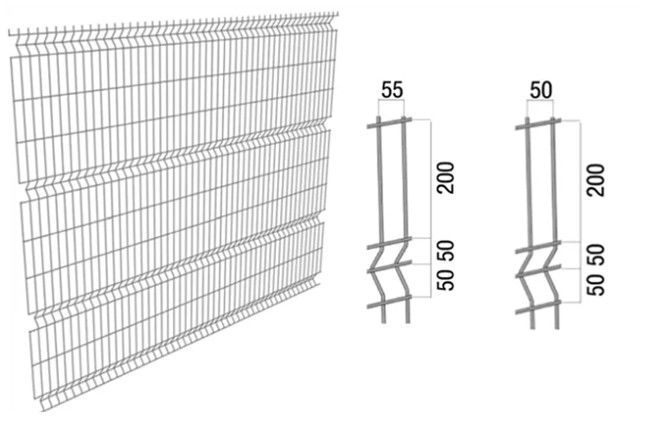 il piegamento di Mesh Panels Home Decorative Metal 3d del cavo saldato 4mm ha curvato 0